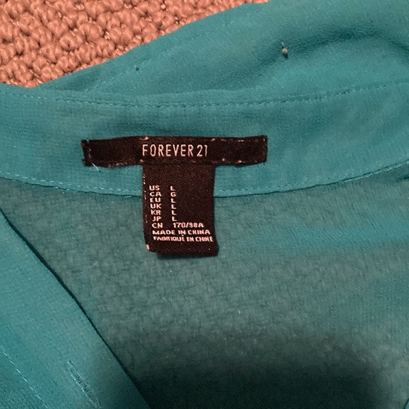 Forever 21 button up sheer top - Picture 3 of 4